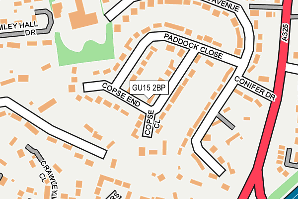 GU15 2BP map - OS OpenMap – Local (Ordnance Survey)