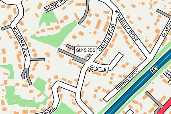GU15 2DS map - OS OpenMap – Local (Ordnance Survey)