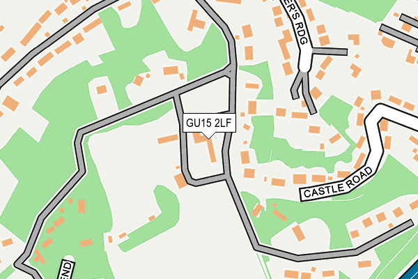 GU15 2LF map - OS OpenMap – Local (Ordnance Survey)