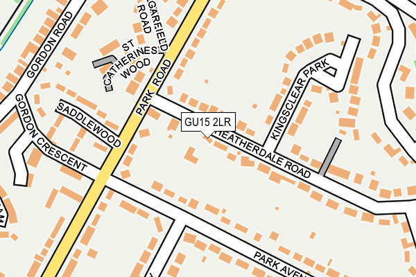 GU15 2LR map - OS OpenMap – Local (Ordnance Survey)