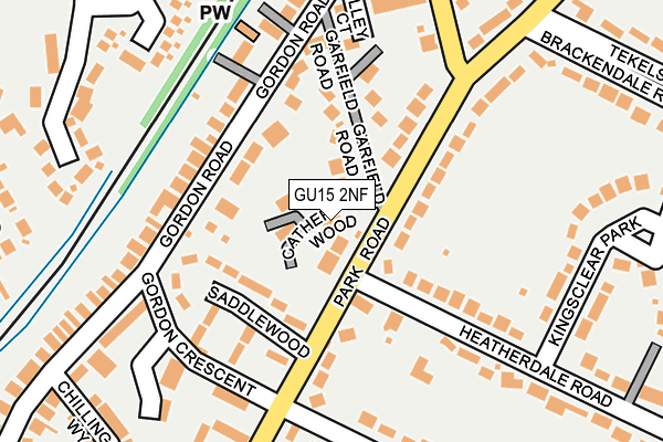 GU15 2NF map - OS OpenMap – Local (Ordnance Survey)
