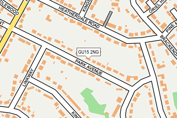 GU15 2NG map - OS OpenMap – Local (Ordnance Survey)