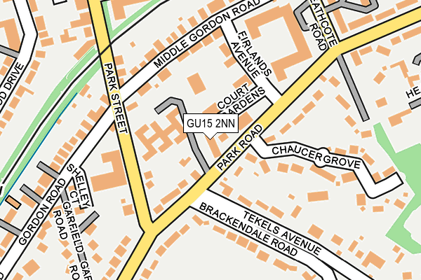 GU15 2NN map - OS OpenMap – Local (Ordnance Survey)