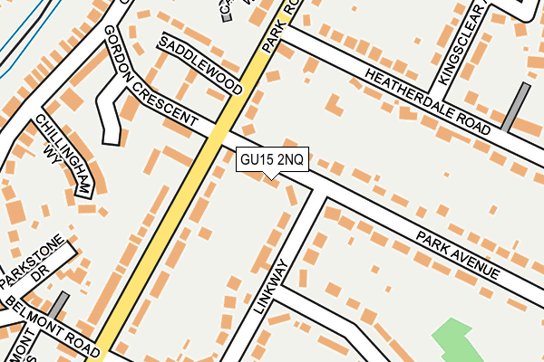 GU15 2NQ map - OS OpenMap – Local (Ordnance Survey)