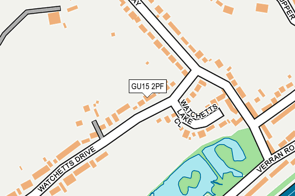 GU15 2PF map - OS OpenMap – Local (Ordnance Survey)