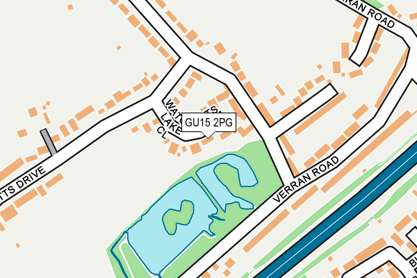 GU15 2PG map - OS OpenMap – Local (Ordnance Survey)
