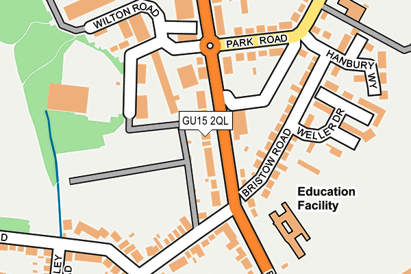 GU15 2QL map - OS OpenMap – Local (Ordnance Survey)