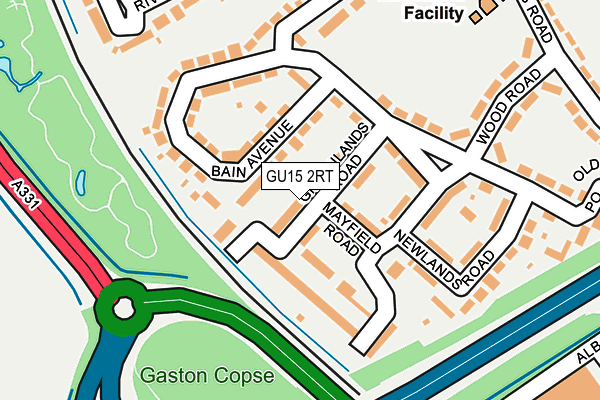 GU15 2RT map - OS OpenMap – Local (Ordnance Survey)