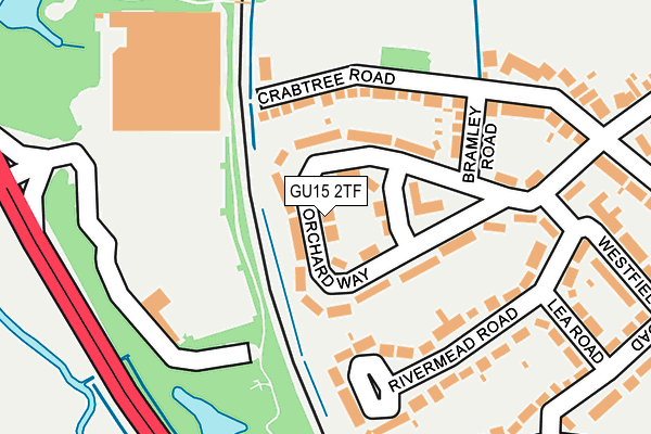 GU15 2TF map - OS OpenMap – Local (Ordnance Survey)