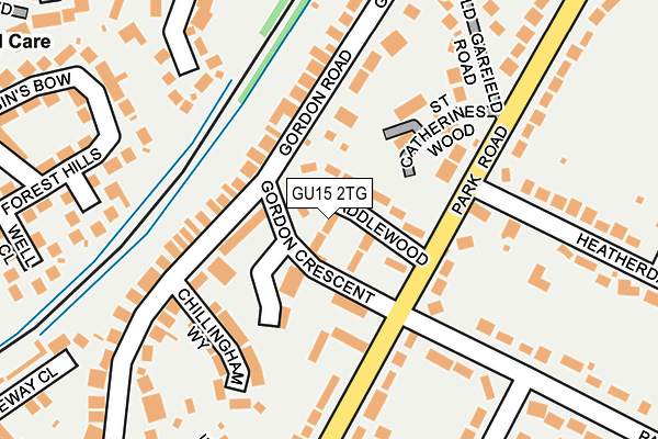GU15 2TG map - OS OpenMap – Local (Ordnance Survey)