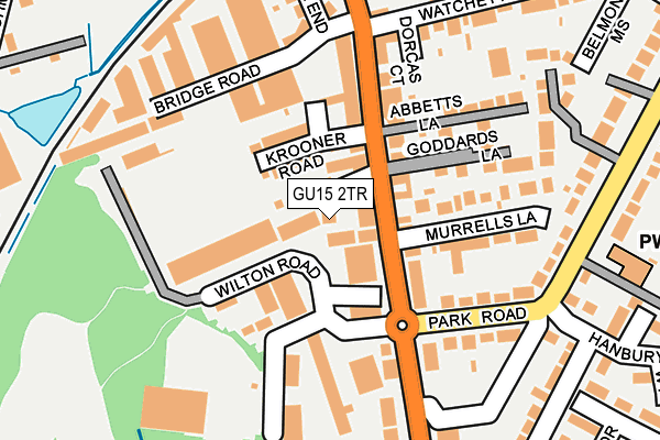 GU15 2TR map - OS OpenMap – Local (Ordnance Survey)