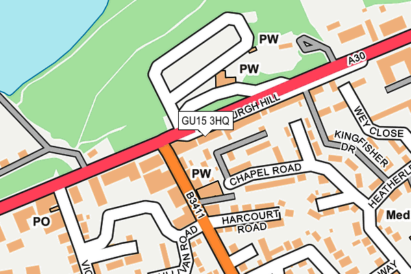 Map of 45 - 51 CALBOURNE DRIVE CALCOT READING LIMITED at local scale
