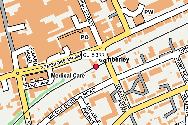 GU15 3RR map - OS OpenMap – Local (Ordnance Survey)