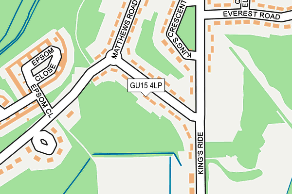 GU15 4LP map - OS OpenMap – Local (Ordnance Survey)