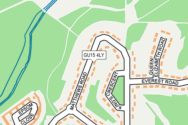 GU15 4LY map - OS OpenMap – Local (Ordnance Survey)