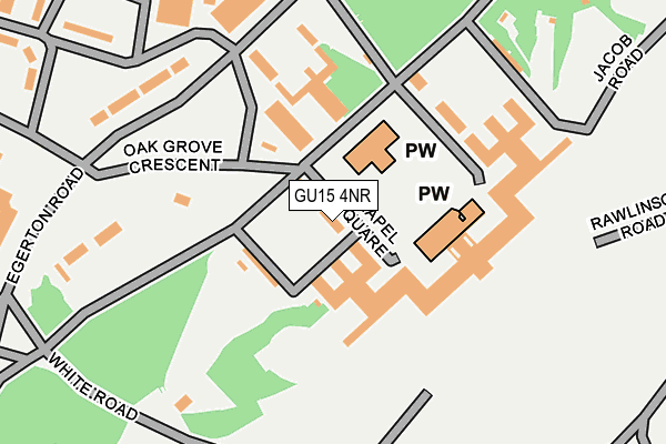 GU15 4NR map - OS OpenMap – Local (Ordnance Survey)