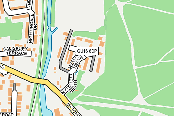 GU16 6DP map - OS OpenMap – Local (Ordnance Survey)