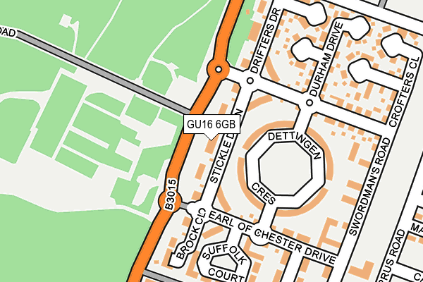 GU16 6GB map - OS OpenMap – Local (Ordnance Survey)
