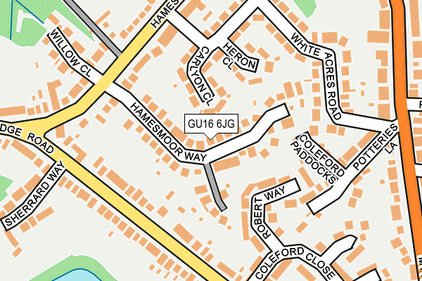 Map of CREAM TANGERINE LTD at local scale