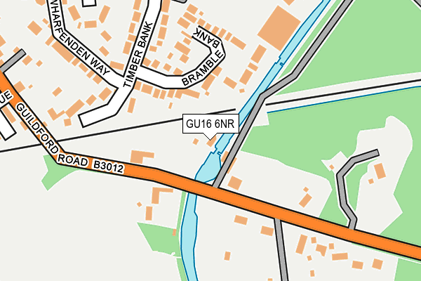 GU16 6NR map - OS OpenMap – Local (Ordnance Survey)