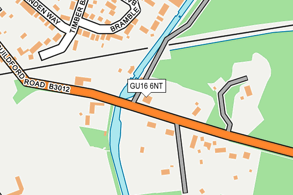 GU16 6NT map - OS OpenMap – Local (Ordnance Survey)