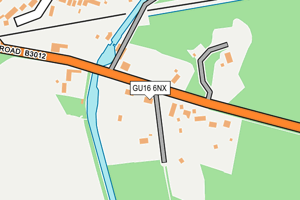 GU16 6NX map - OS OpenMap – Local (Ordnance Survey)