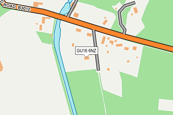 GU16 6NZ map - OS OpenMap – Local (Ordnance Survey)