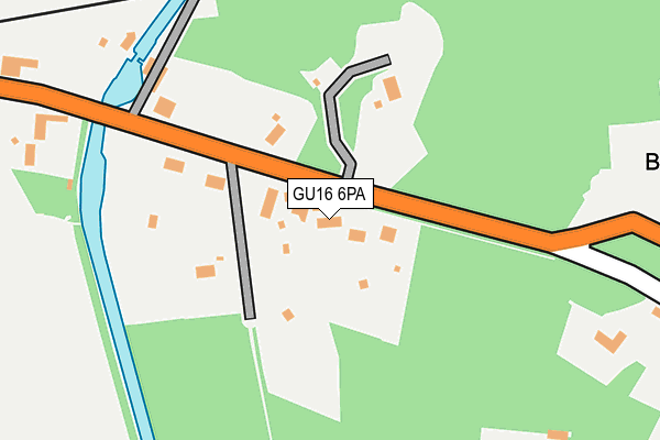 GU16 6PA map - OS OpenMap – Local (Ordnance Survey)