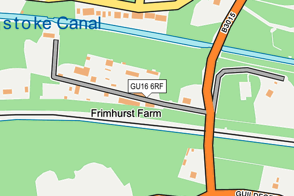 GU16 6RF map - OS OpenMap – Local (Ordnance Survey)