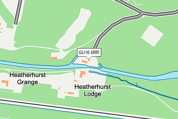 GU16 6RR map - OS OpenMap – Local (Ordnance Survey)