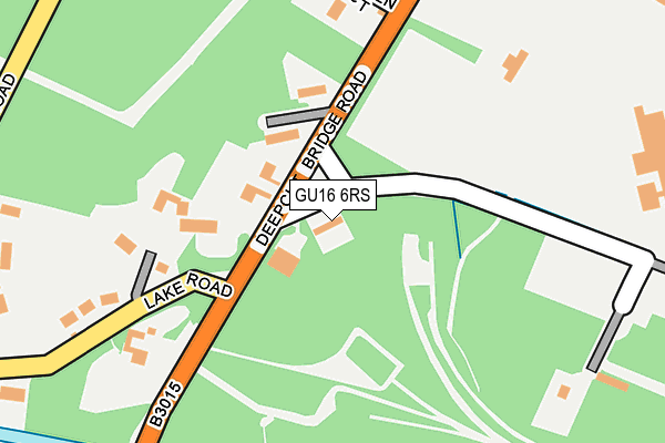 GU16 6RS map - OS OpenMap – Local (Ordnance Survey)