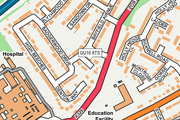 Map of CADER HOMES LTD at local scale