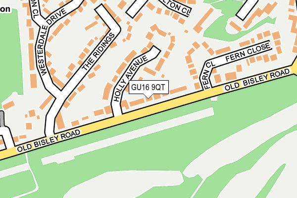 GU16 9QT map - OS OpenMap – Local (Ordnance Survey)