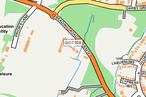 GU17 0DS map - OS OpenMap – Local (Ordnance Survey)