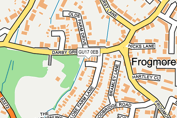 GU17 0EB map - OS OpenMap – Local (Ordnance Survey)