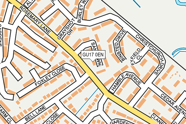 GU17 0EN map - OS OpenMap – Local (Ordnance Survey)
