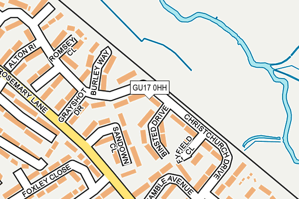 GU17 0HH map - OS OpenMap – Local (Ordnance Survey)