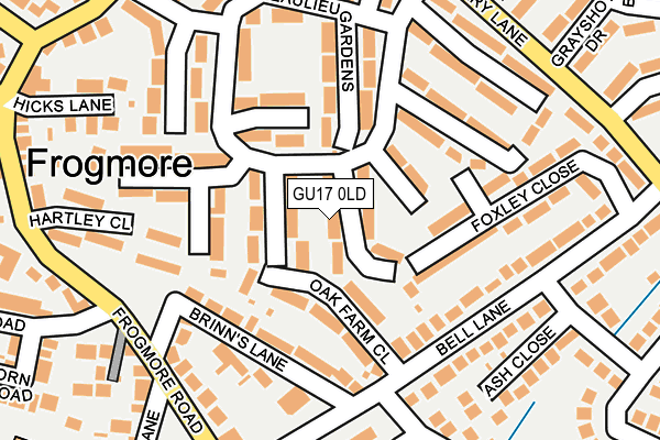 GU17 0LD map - OS OpenMap – Local (Ordnance Survey)