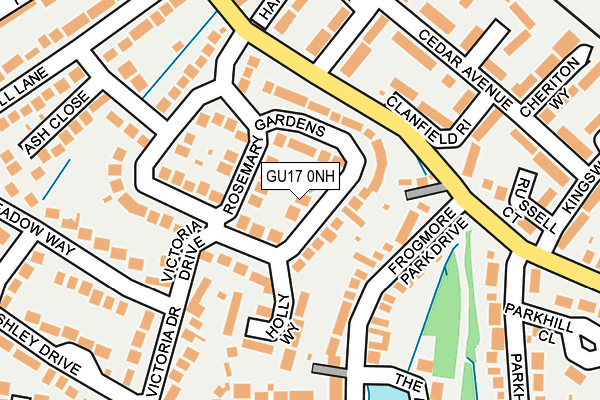 GU17 0NH map - OS OpenMap – Local (Ordnance Survey)