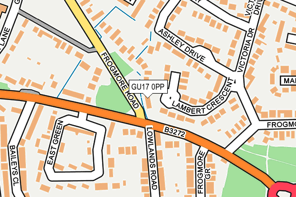 GU17 0PP map - OS OpenMap – Local (Ordnance Survey)