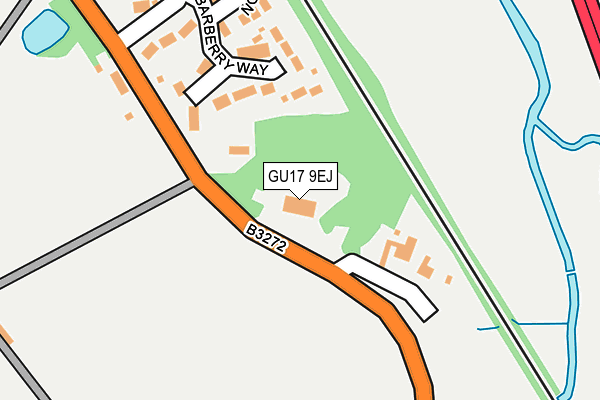 GU17 9EJ map - OS OpenMap – Local (Ordnance Survey)