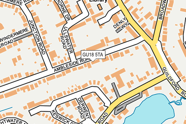 GU18 5TA map - OS OpenMap – Local (Ordnance Survey)