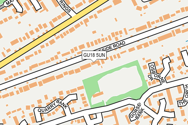 GU18 5UN map - OS OpenMap – Local (Ordnance Survey)