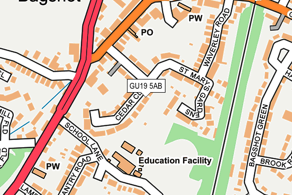 Map of PATTEN LTD at local scale
