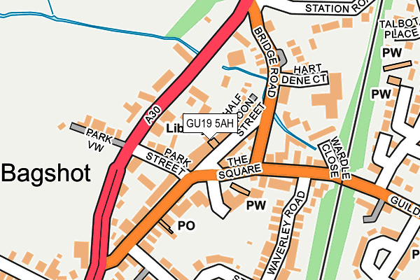 Map of ROOST BAGSHOT LTD. at local scale