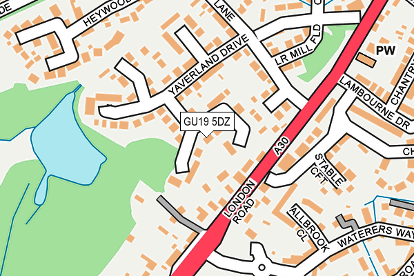 Map of LITTLE YEWS MANAGEMENT LIMITED at local scale