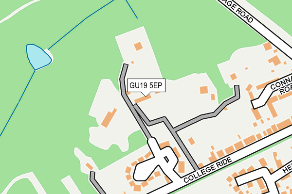 GU19 5EP map - OS OpenMap – Local (Ordnance Survey)