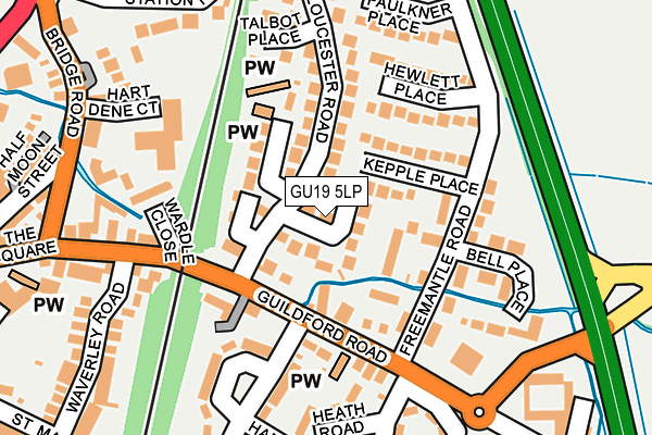 GU19 5LP map - OS OpenMap – Local (Ordnance Survey)