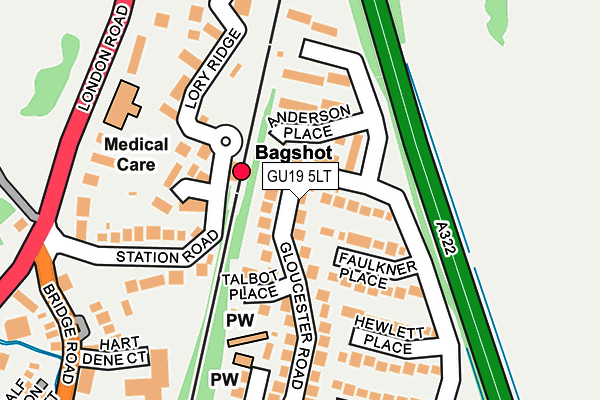 Map of GLOUCESTER ROAD 1962 LIMITED at local scale