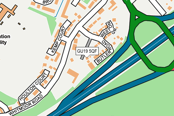 Map of BUTLER ROAD BAGSHOT RESIDENTS COMPANY LIMITED at local scale